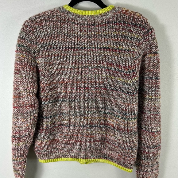 Free People Womens Walk On By Marled Cardigan, Multi Combo Sweater Small EUC - Picture 12 of 16